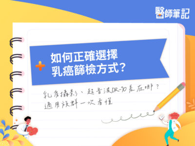 乳房攝影、超音波建議